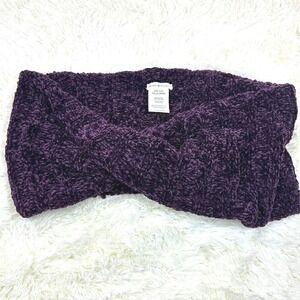 Peace & Pearls Purple Chenille Infinity‎ Scarf Snood Neck Warmer One Size